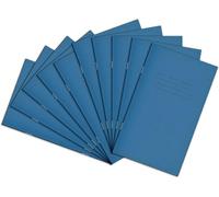 Rhino 200 x 120-mm Exercise Books, 80-Page / 6mm Lined Paper Notebook, 100-Pack, Writing Book, Office & School Stationery Supplies, Light Blue
