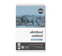Rhino Shorthand Pad 5 Star Value - Wirobound Ruled 160pp 60gsm (Pack of 10)
