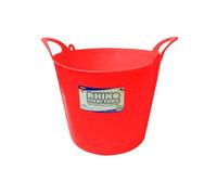 Rhino 26L Heavy Duty Flexi Flexible Garden Container Storage Bucket Tub - Red