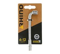 RHINO 2822 Open Pipe with Tubular Wrench - Diameter 7 mm - 6/12 Point Drive - Made in Steel (Chrome Vanadium) - Various Sizes Available, NC