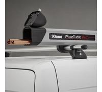 Rhino 3M Universal Lockable Aluminium Twin Opening Pipe Tube Carrier Storage Powder Coated Suitable With Most Roof Racks