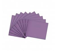 Rhino 6.5 x 8 Handwriting Practice Books, 32 Page / 4mm Feints Centred On 15mm Red Lines, 10 Pack, Office & School Stationery Supplies, Red