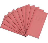 Rhino 8 x 4 Exercise Books, 32-Page / 10mm Squared Paper Notebook, 100-Pack, Writing Book, Office & School Stationery Supplies, Pink