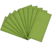 Rhino 8 x 4 Exercise Books, 32-Page/Blank Paper Notebook, 100-Pack, Writing Book, Office & School Stationery Supplies, Light Green
