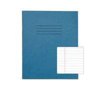 Rhino 8 x 6.5 Exercise Books, 48-Page / 8mm Lined with Margin Paper Notebook, 100-Pack, Writing Book, Office & School Stationery Supplies, Light Blue