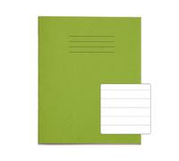 RHINO 8 x 6.5 Exercise Book 48 Page Light Green F15 (Pack of 100)