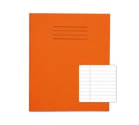 Rhino 8 x 6.5 Exercise Book 48 Page Ruled F8M Orange (Pack 100) - VEX342-370-0