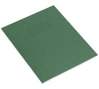Rhino 8 x 6.5 Exercise Book, 7mm Squared, 48-Page / 10-Pack - Ideal Maths Exercise Book for Schools - Dark Green