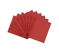 Rhino 8 x 6.5 Exercise Books, 32-Page / 15mm Lined Paper Notebook, 10-Pack, Writing Book, Office & School Stationery Supplies, Red