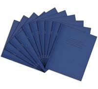 Rhino 8 x 6.5 Exercise Books, 48-Page / 12mm Lined Paper Notebook, 100-Pack, Writing Book, Office & School Stationery Supplies, Dark Blue