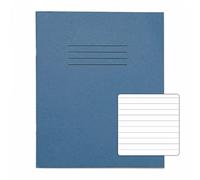 RHINO 8 x 6.5 Exercise Book 48 Page, Light Blue, 8mm Rules Pages (Pack 100)