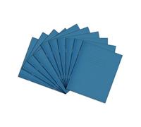 RHINO 8 x 6.5 Exercise Book 48 Page, Light Blue, 8mm Ruled & Margin Pages (Pack 100)