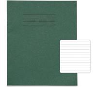 Rhino 8 x 6.5 Handwriting Practice Books, 32-Page / 4mm Feints Centred On 15mm Red Lines, 5-Pack, Office & School Stationery Supplies, Dark Green