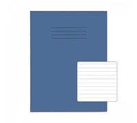 Rhino 9 x 7 Exercise Book 48 Page, Light Blue, 8mm Rules Pages (Pack 100)