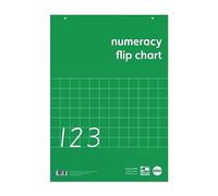 Rhino Stationery A1 Educational Numeracy Flip Chart Pad | 60 Pages | A1 Paper Sheets | Learning Resources | Flipchart Paper, Green, RENFC-2