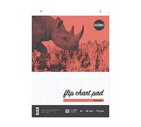 Rhino A1 Flip Chart Paper Pad, 80 Page / 20mm Squared Paper, 1 Pack, 40 Leaf, Office & School Stationery Supplies