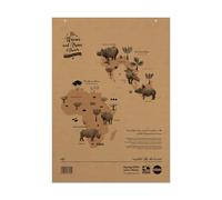 Rhino A1 Recycled Flip Chart Paper Pad, 80-Page / 20mm Squared Paper, 1-Pack, 40-Leaf, Office & School Stationery Supplies