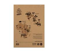 Rhino A1 Recycled Flipchart Pad 40 Leaf 20mm Squared With Plain Reverse (Pack 5) - SRFC-4