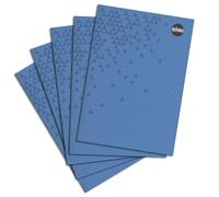 Rhino A4 Blue Notebook, 192-Page / 8mm Lined Writing Book, 30-Pack, Hardback & Casebound Pad, School & Office Stationery Supplies