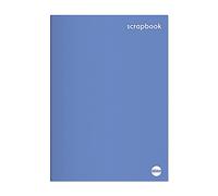 Rhino A4+ Blue Scrapbook (13 x 9) - 24 Pages of Blue Sugar Paper | 1-Pack - Ideal for Projects, Cuttings, Keepsakes & All Scrapbooking
