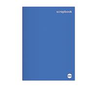 RHINO A4+ Blue Scrapbook (13 x 9") - 36 Pages of Blue Sugar Paper | 1-Pack - Ideal for Projects, Cuttings, Keepsakes & All Scrapbooking