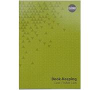 Rhino A4 Book keeping book 32 pages ruled accounts treble cash on 8mm on reverse