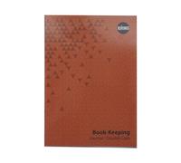RHINO A4 Bookkeeping Book, Journal / Double Cash Ruling, 32-Page / 1-Pack - Ideal for Transaction Analysis & Accounts