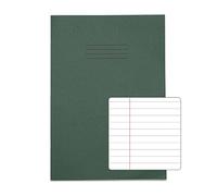 Rhino A4 Exercise Book 48 page, Dark Green, 8mm Ruled & Margin Pages (Pack 100)