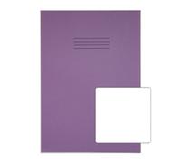Rhino Oversized Exercise Books, 48-Page/Blank Paper Notebook, 50-Pack, 13 x 9 Writing Book, Office & School Stationery Supplies, Purple