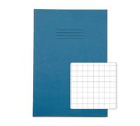 Rhino A4 Exercise Book 64 Page 10mm Squares S10 Light Blue (Pack 50) - VEX677-995-8