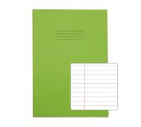 Rhino Exercise Book A4 Ruled Stapled Side Bound Manila Soft Cover White 64 Pages Pack of 50