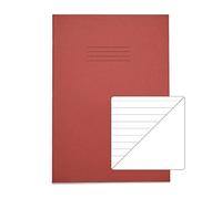 Rhino Exercise Book 8mm/Plain 64 Pages A4 Red (Pack of 50) VC48379