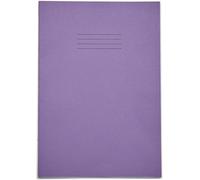 Rhino A4 Exercise Book, 7mm Squared, 64-Page / 1-Pack, Purple Paper | Notebooks with Small-Squared Paper, Ideal for Maths Lessons - Perfect for Calculations, Plotting Charts & Technical Drawing