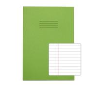Rapid A4 Exercise Book Ruled 8mm & Margin 80 Page Light Green Box of 50