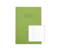 Rhino A4 Exercise Book 80 Page Ruled F8M Light Green Pack of 50 (VEX668-1205-4)