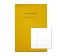 Rhino A4 Exercise Book 80 Page Ruled F8M Yellow (Pack 50) - VEX668-945-8