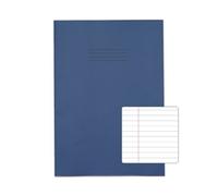 Rhino Oversized Exercise Books, 48-Page / 8mm Lined with Margin Paper Notebook, 50-Pack, 13 x 9 Writing Book, Office & School Stationery Supplies, Dark Blue