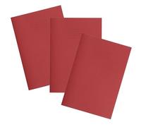 Rhino A4 Exercise Books, 32-Page / 15mm Lined Paper Notebook, 3-Pack, Office & School Stationery Supplies, Red