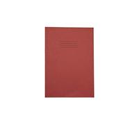 Rhino A4 Exercise Books, 32 Page / 15mm Lined with Blank Alternate Pages Notebook, 10 Pack, Office & School Stationery Supplies, Red