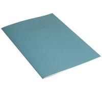 Rhino A4 Exercise Books, 32 Page / 8mm Lined with Margin Paper Notebook, 10 Pack, Office & School Stationery Supplies, Light Blue
