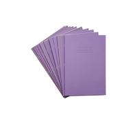 Rhino A4 Exercise Books, 32-Page / 8mm Lined with Margin Paper Notebook, 100-Pack, Office & School Stationery Supplies, Purple
