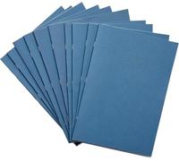 Rhino A4 Exercise Books, 32-Page/Top Half Blank & Bottom Half 13mm Lined Paper Notebook, 100-Pack, Office & School Stationery Supplies, Light Blue