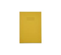 Rhino A4 Exercise Books, 32 Page/Top Half Blank & Bottom Half 15mm Lined Paper Notebook, 10 Pack, Office & School Stationery Supplies, Yellow