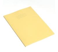 Rhino, VPW024-25-2 Stationery Exercise Book | A4 | 32 Page | Top Half Blank & Bottom Half 15mm Lined | Yellow | Learning Resources | School Books | Pack of 10