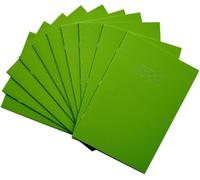 RHINO Stationery Exercise Book | A4 | 32 Page | Top Half Blank & Bottom Half 8mm Lined | Light Green | Learning Resources | School Books | Pack of 10