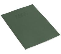 Rhino A4 Exercise Books, 48 Page / 10mm Squared Paper Notebook, 10 Pack, Office & School Stationery Supplies, Dark Green