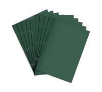RHINO Stationery Exercise Book | A4 | 48 Page | 5mm Squared Exercise Book | Dark Green | Learning Resources | School Books | Pack of 10