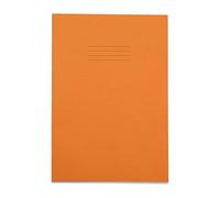 Rhino A4 Exercise Books, 48 Page / 5mm Squared Paper Notebook, 10 Pack, Office & School Stationery Supplies, Orange