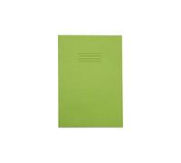 Rhino A4 Exercise Books, 48 Page / 8mm Lined with Margin Paper Notebook, 10 Pack, Office & School Stationery Supplies, Light Green