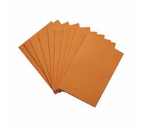 Rhino A4 Exercise Books, 48 Page / 8mm Lined with Margin Paper Notebook, 10 Pack, Office & School Stationery Supplies, Orange